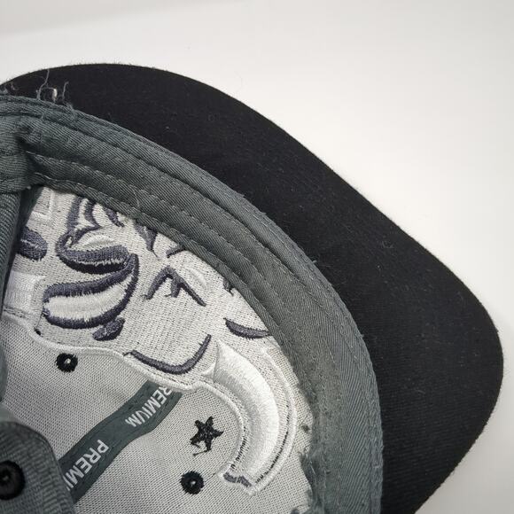 Chicago Premium Snapback Cap Gray One Size Adjustable Embroidered Vented Holes - Picture 8 of 9